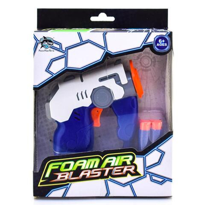 Пистолет с мягк.пулями 19см, коробка 0623