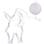 Фигура светодиодная «Дед Мороз» 11х18 см (батарейки 3 ААА), 1 реж., Теплый белый