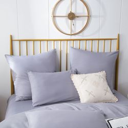 Комплект постельного белья Однотонный Сатин «Утренняя дымка»