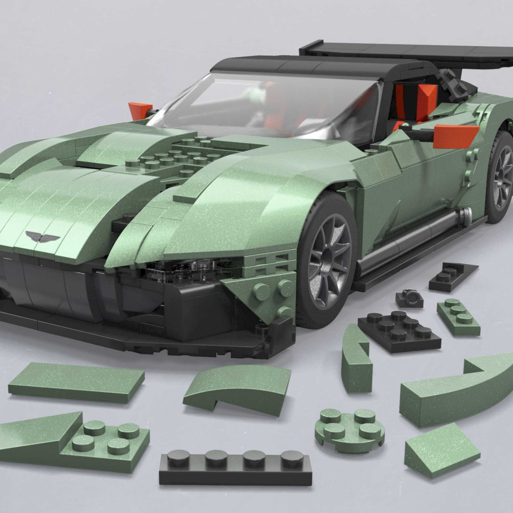 MEGA Hot Wheels - Коллекционный Aston Martin Vulcan Конструктор из 986 деталей HMY97