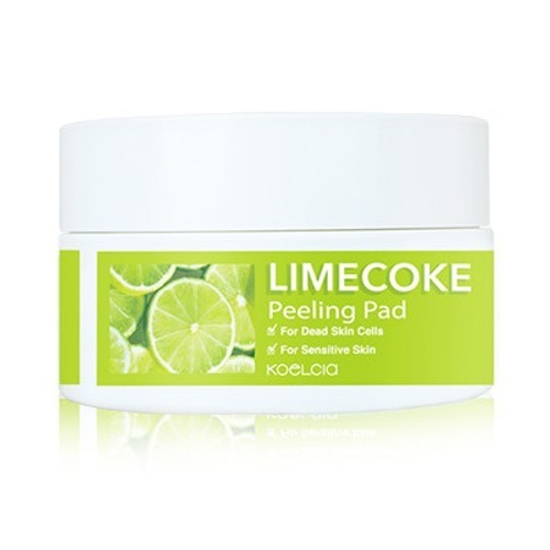 Подушечки отшелушивающие с экстрактом лайма Koelcia Lime Coke Peeling Pad 40шт