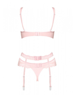 Чувственный ажурный комплект Heartina из 3 предметов (Размер: S-M) (Цвет: красный)