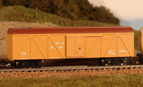 Модернизированый крытый вагон - для опасных грузов, СЖД, (IV Эп.)