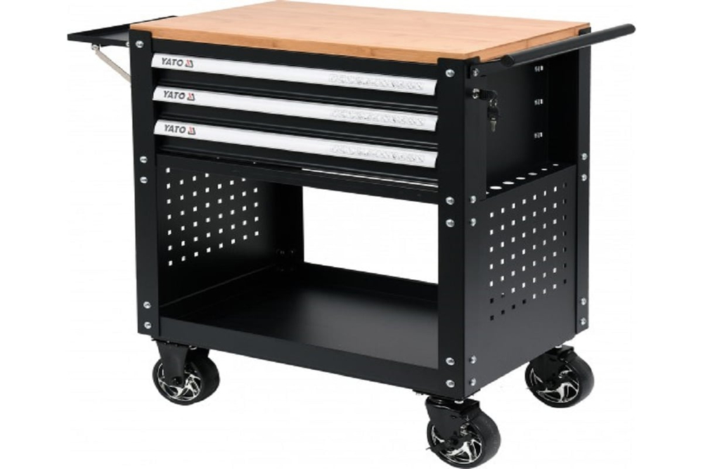 Инструментальная тележка с набором ложементов YATO 162 предмета, YT-55280