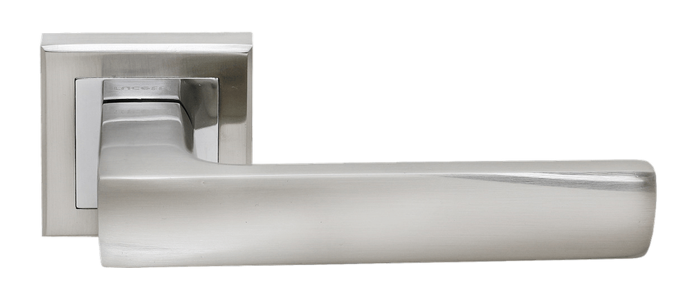 Дверные ручки Rucetti RAP 14-S SN/CP Цвет - Белый никель/хром