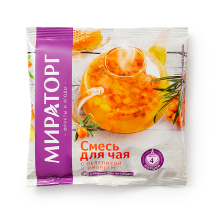 Смесь для чая с облепихой и имбирем Мираторг 300 гр