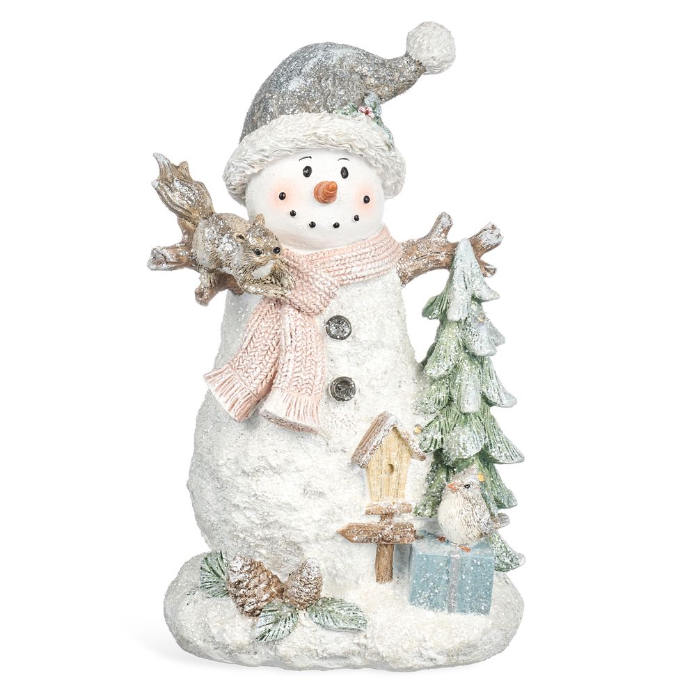 СТАТУЭТКА "СНЕГОВИК" С LED-ПОДСВЕТКОЙ 14,5Х11,5Х22,7 СМ