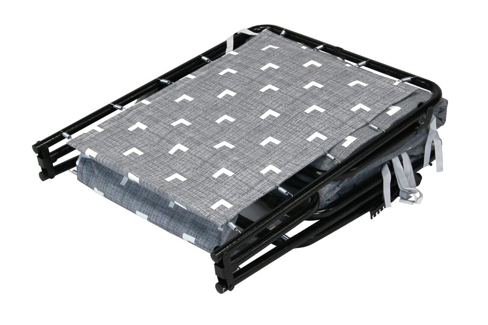 Кровать раскладная Соната мягкая лист 50мм арт.РП-700-Э-50 (цвет ткани серый рис.тетрис (1 шт. в уп.)