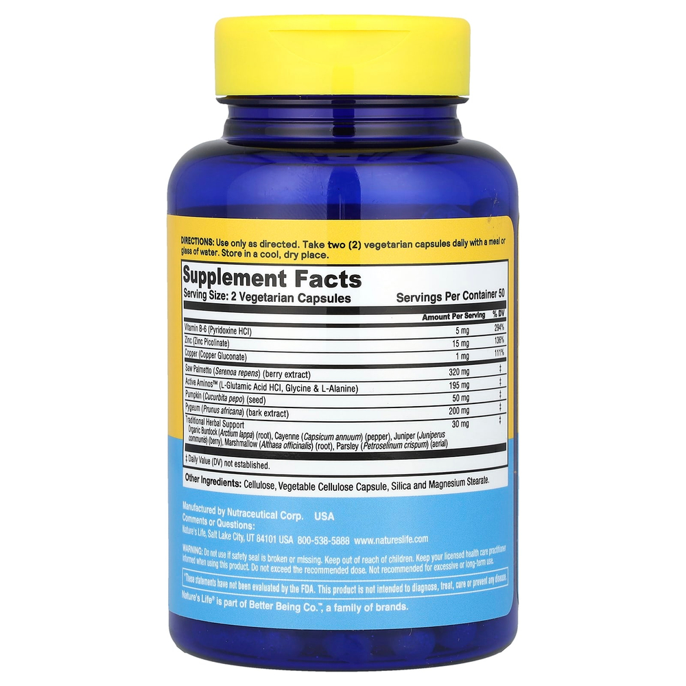 Nature's Life, Prostate Maintain ™, 100 капсул