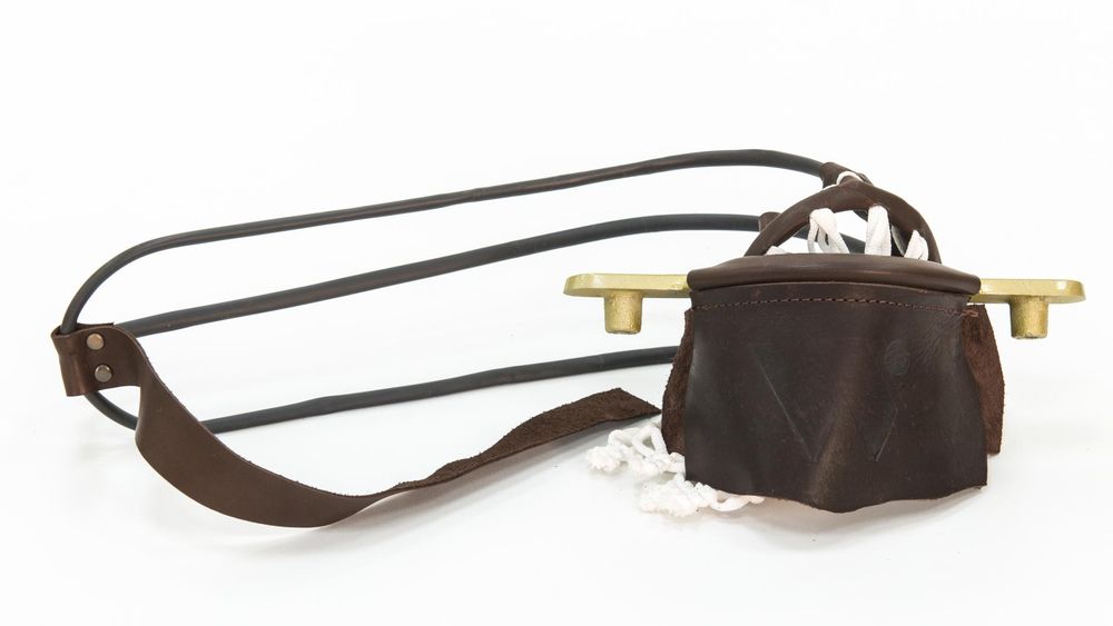 Комплект луз с выкатом RU-04, скоба - силумин (лен, кожа)