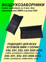 Комплект воздухозаборников "совок" для BMW E90-E93 мини