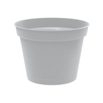 Горшок для цветов "Mint" D240мм, 5л с поддоном (серый)