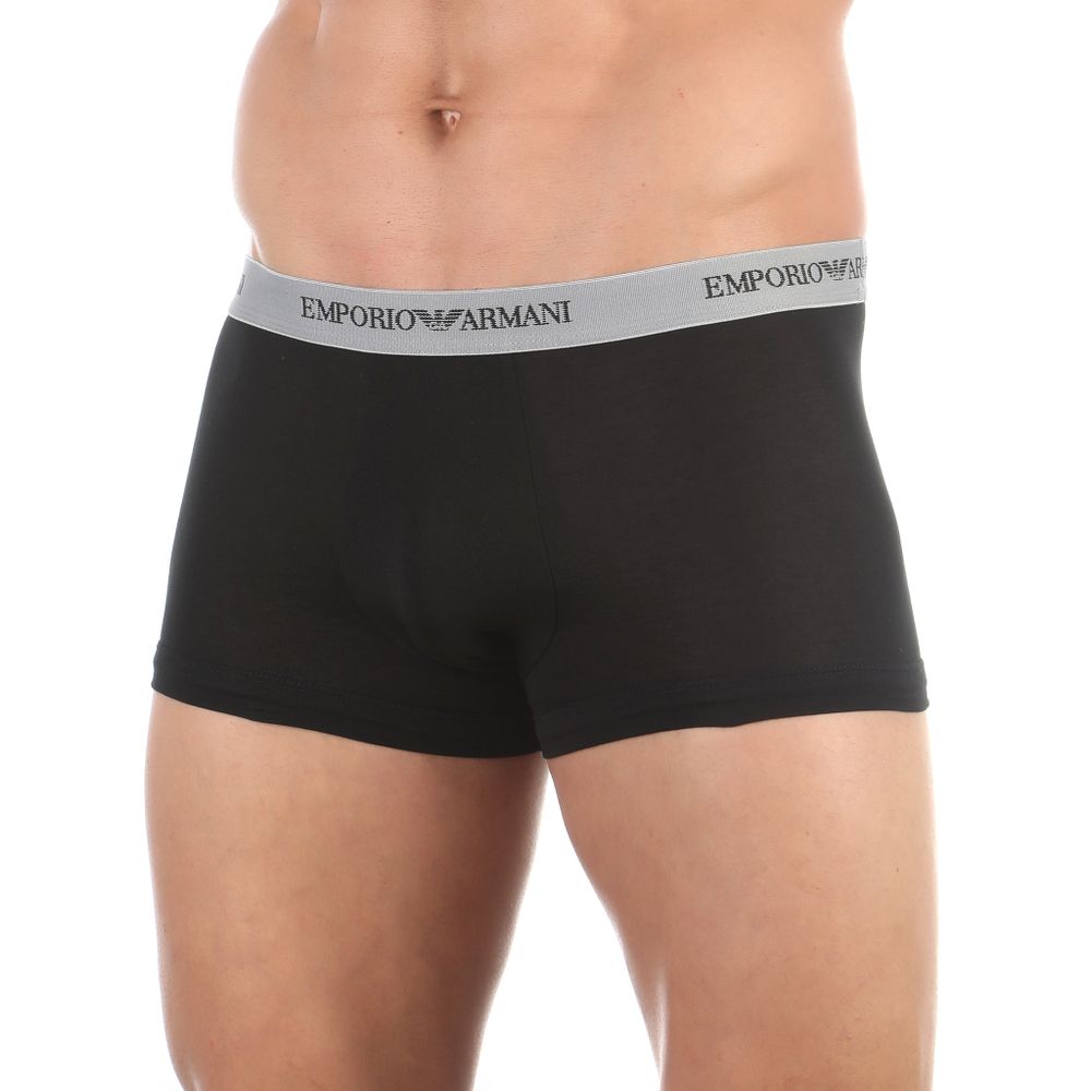Набор мужских трусов боксеров 3в1 черные Emporio Armani 111357_CC717 00120