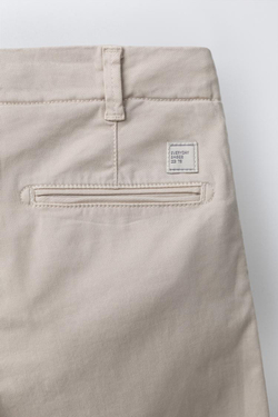 ZARA БРЮКИ ЧИНОС, ЭКРЮ