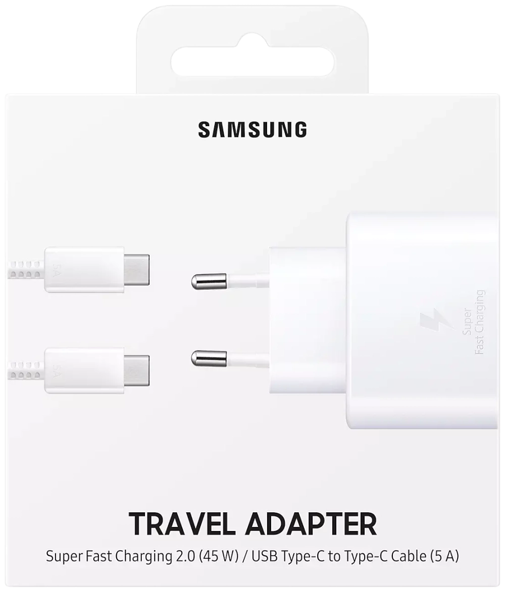 Адаптер Samsung EP-TA845 Type-C PD 45Вт white