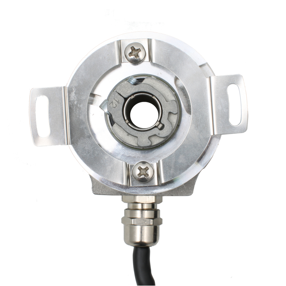 Инкрементальный программируемый энкодер INNOCONT D=58мм, полый вал 12мм, 5…30VDC, выход TTL/HTL с инверсией, IP 54