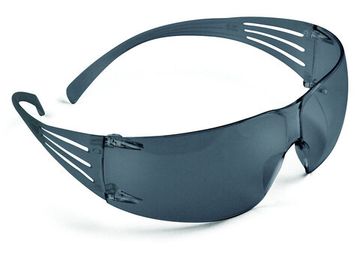 Очки защитные 3M™ SecureFit™ SF200, поликарбонат, открытые, линзы серые, оптический класс №1, покрытие против запотевания и царапин, дужки серые, 18г