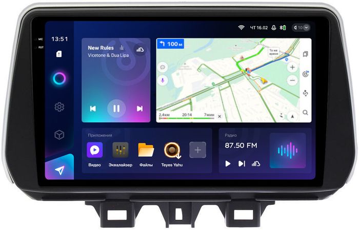 Магнитола для Hyundai Tucson 3 2018-2021 - Teyes CC3-2K QLed Android 10, Быстрая, SIM-слот, CarPlay