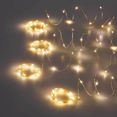 Гирлянда электрическая "Занавес нить росы" 2*3м, 7 нитей, 210 LED, 8 режимов, свечение шампань, USB,