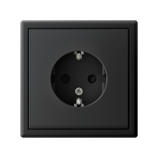 Розетка ArtGallery 16А с заземл. защ. шторки механизм карбон SE GAL001045