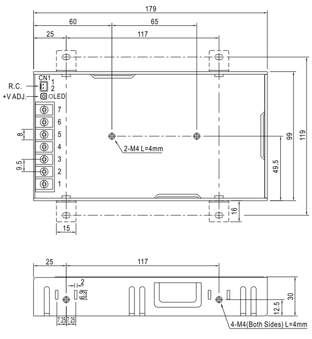 Преобразователь AC-DC сетевой Mean Well RSP-100-15