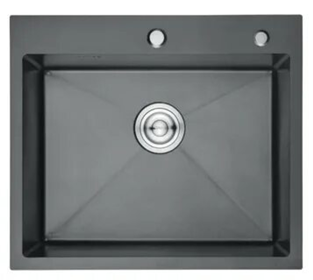 Мойка для кухни из нержавеющей стали GERHANS K35044B графит