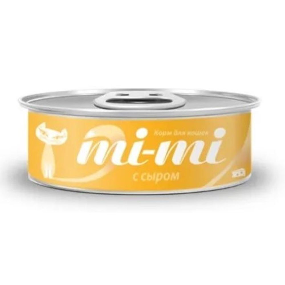 Консервы MI-MI для кошек и котят с сыром - 80 гр