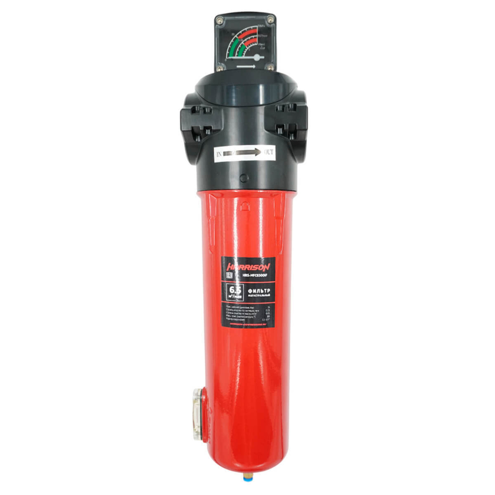 HRS-MFC6500IF Фильтр магистральный с датчиком загрязненности и автоматическим конденсатоотводчиком, производительность 6500 л/мин