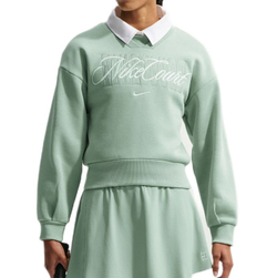 Женская теннисная куртка Nike Court Collection Crew-Neck Tennis - steam/barely green navy