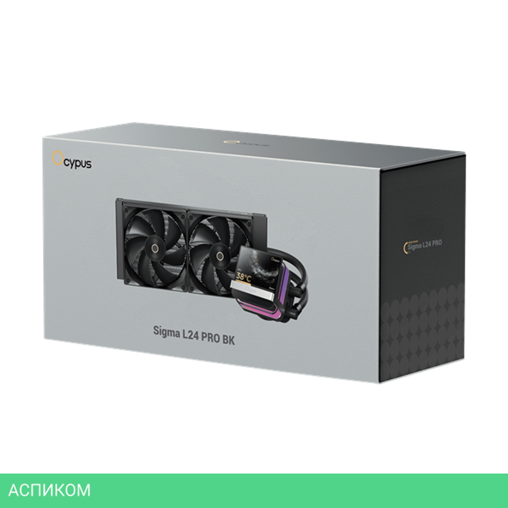 Система жидкостного охлаждения для процессора Ocypus Sigma L24 Pro BK Black (Sigma-L24-BK2ANWL00P-GL)