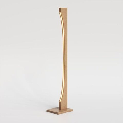 Торшер, 22x151x35, Луго, массив дуба, напольный, натуральный