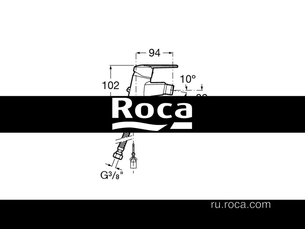 Смеситель Roca Victoria для биде 5A6125C0M