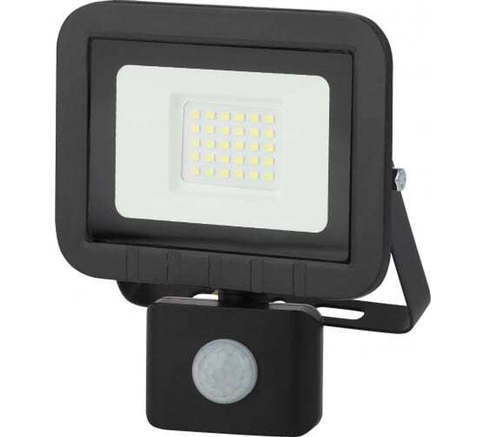 Прожектор светодиодный ЭРА 30Вт 6500К 2400Лм135x148x45 IP65 с датчиком движения, 976494