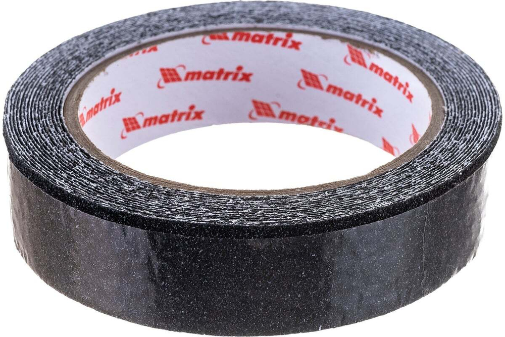 Клейкая противоскользящая лента MATRIX черная, 25 мм х 5м, 88705