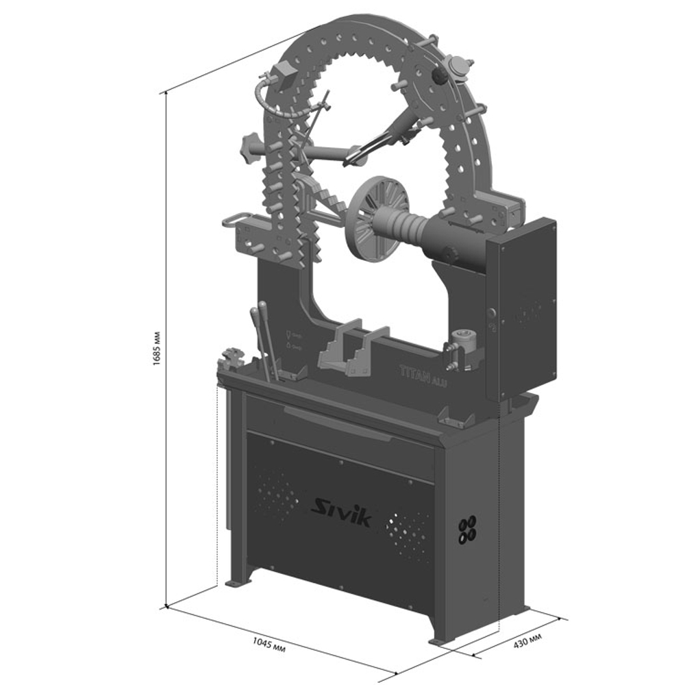 SIVIK ТИТАН ALU КОМПАКТ Станок для правки автомобильных дисков с электроприводом