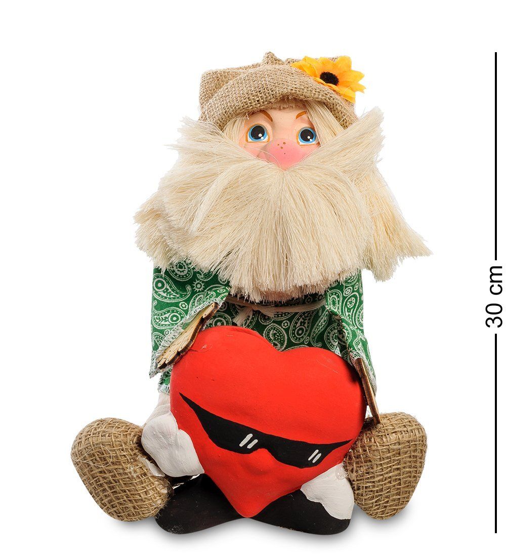 Народные промыслы DO-246 Домовой-копилкой с сердцем - Вариант A