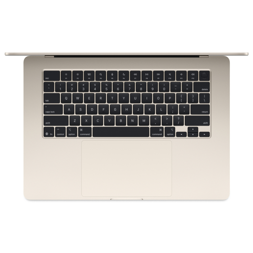 Apple MacBook Air 15" (M4, 10C CPU/10C GPU, 2025), 16 ГБ, 512 ГБ SSD, Сияющая звезда (Starlight) Ноутбук
