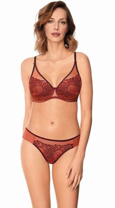 Трусики-бразилиана Livia (Размер: L) (Цвет: красный)