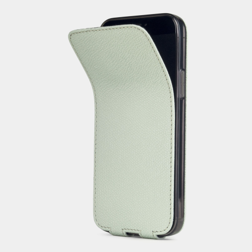 Special order: Чехол для iPhone 12 Pro Max из кожи теленка фисташкового цвета