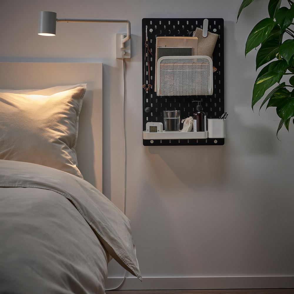 Перфорированная доска IKEA SKADIS (СКОДИС), Черный, 36x56 см