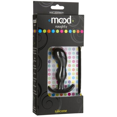 Анальная пробка для ношения Mood Naughty 2 3 Silicone - 7,6 см. (Цвет: черный)