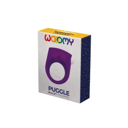 Фиолетовое эрекционное кольцо Puggle Vibrating Ring with Bullet