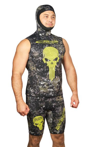 Майка Epsealon Skull Tactical Camo с шлемом без рукавов  2.5 мм