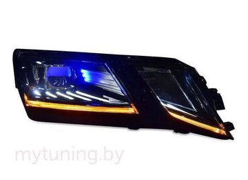 Передние светодиодные фары V7 type для Шкода Октавия А7 FL 2018-2020