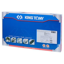 KING TONY (4534MR) Набор торцевых головок с принадлежностями 1/2", 6-гранные, 8-32 мм, 33 предмета