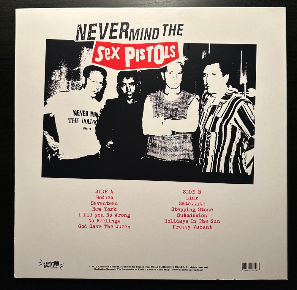 Sex Pistols - Live At Stadio Olimpico, Roma, Italy July 10th 1996 (Италия 2019г.)