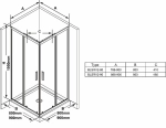 Душевой уголок Ravak BLIX SLIM BLSRV2 90x90 блестящий/Transparent