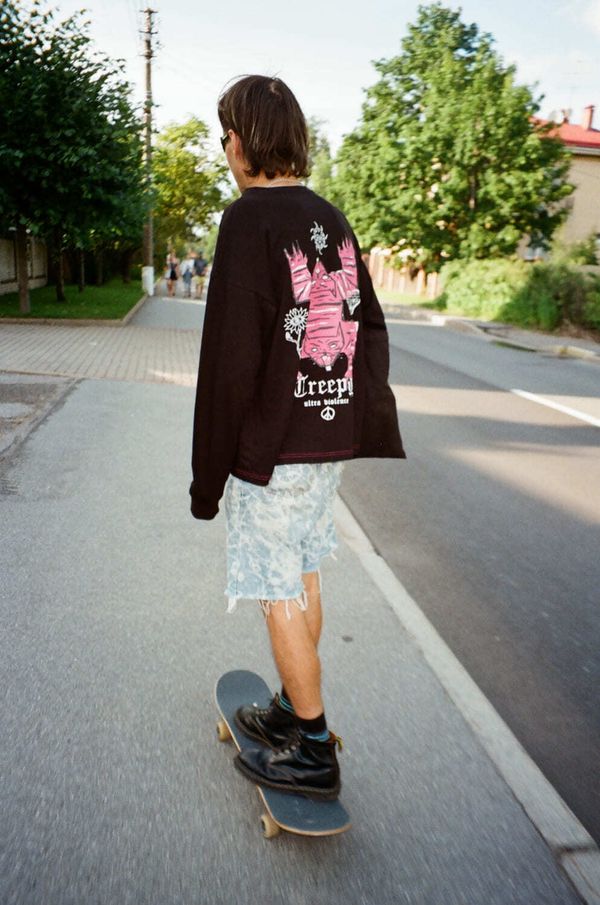 Лонгслив Технокошка черный - фото 4