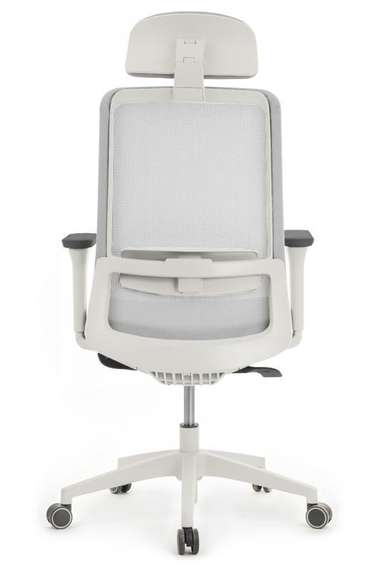 Кресло Work W-218C WHITE Светло-серый
