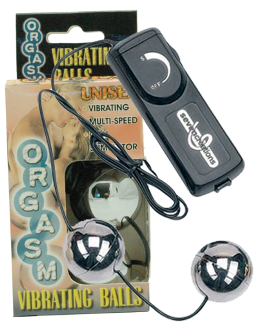 Вагинальные шарики Seven Creations ORGASM Vibrating, Ø3,5 см